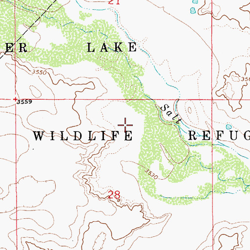 Topographic Map of Bitter Lake National Wildlife Refuge, NM