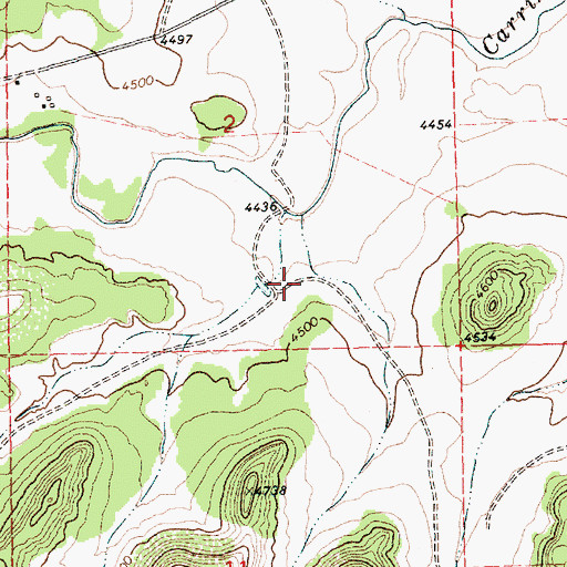 Topographic Map of Black Canyon, NM