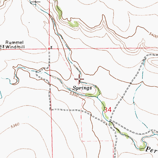Topographic Map of Black Canyon, NM