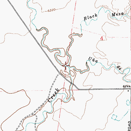 Topographic Map of Black Mesa Arroyo, NM