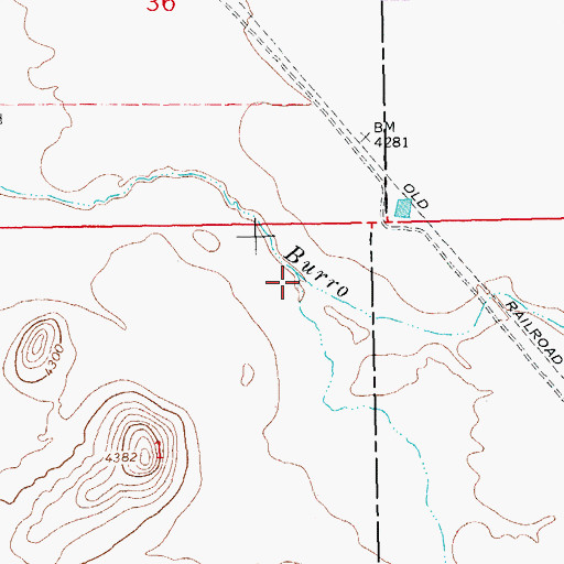 Topographic Map of Black Mountain Draw, NM