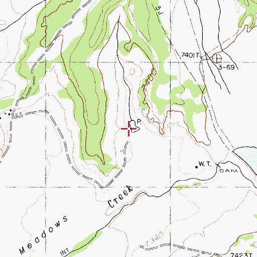 Topographic Map of Black Salt Spring, NM