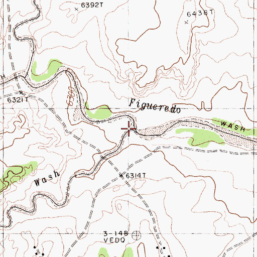 Topographic Map of Black Springs Wash, NM