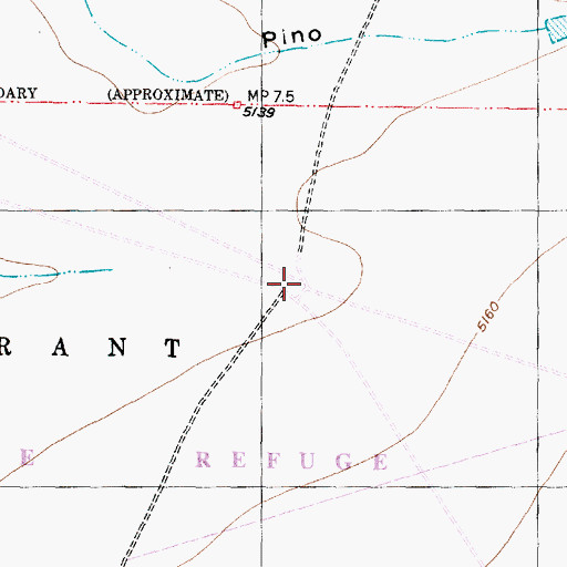 Topographic Map of Black Well, NM