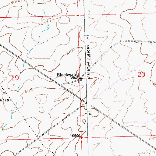 Topographic Map of Blackwater Well, NM