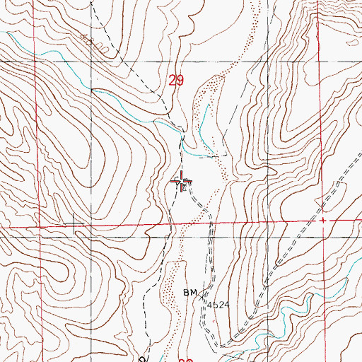 Topographic Map of Blakey Windmill, NM