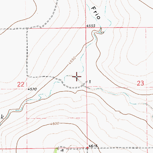Topographic Map of Blanco Creek, NM