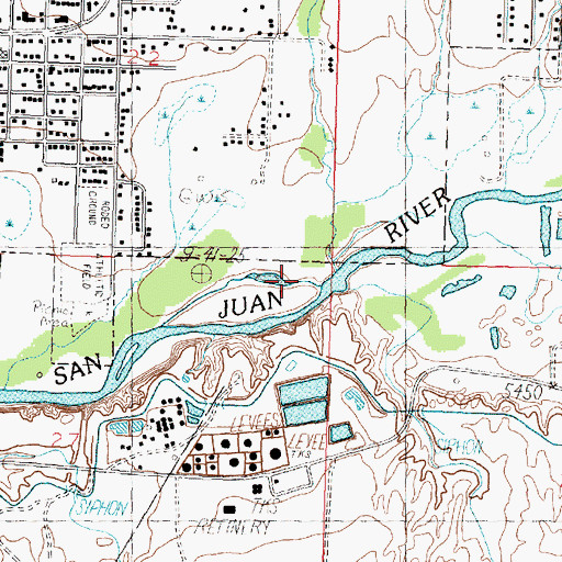 Topographic Map of Bloomfield Canyon, NM