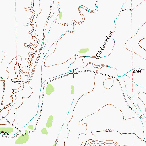 Topographic Map of Blosser Arroyo, NM