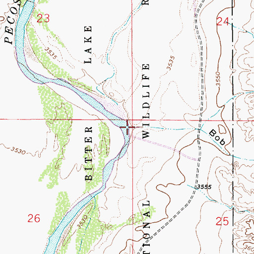 Topographic Map of Bob Crosby Draw, NM