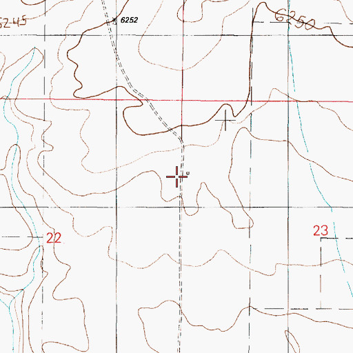 Topographic Map of Bogan Ranch (historical), NM