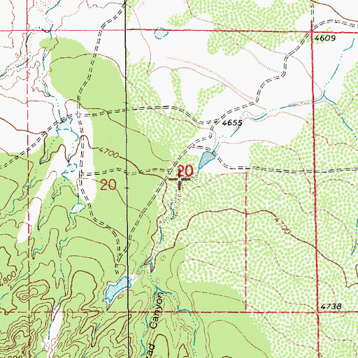 Topographic Map of Bogard Canyon, NM