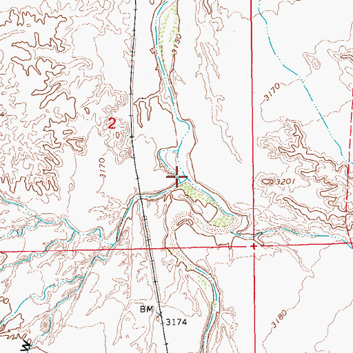 Topographic Map of Oak Draw, AZ