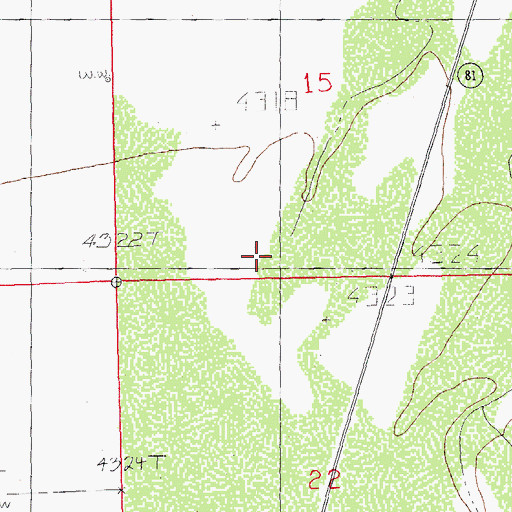 Topographic Map of Boone Ranch (historical), NM