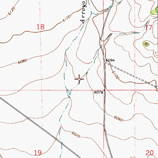 Topographic Map of Bootlegger Canyon, NM