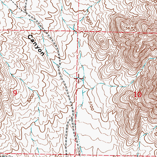 Topographic Map of Boulder Canyon, NM