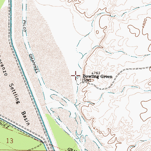Topographic Map of Bowling Green, NM