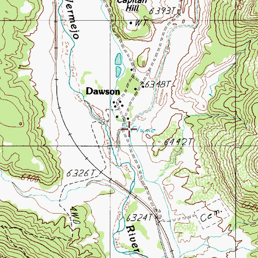 Topographic Map of Box Canyon, NM