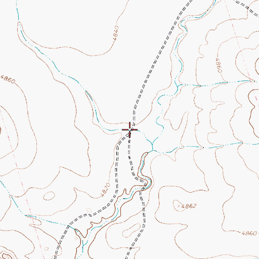 Topographic Map of Box Canyon, NM
