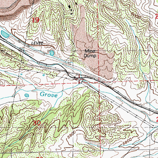 Topographic Map of Brick Kiln Gulch, NM