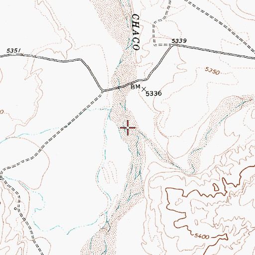 Topographic Map of Brimhall Wash, NM