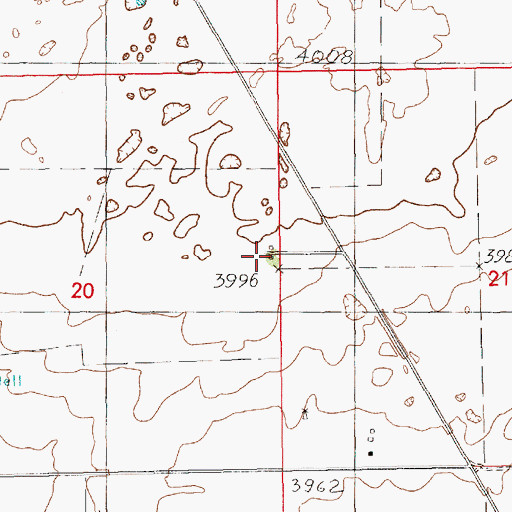 Topographic Map of Brulm Ranch, NM
