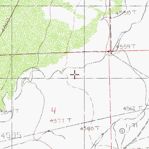 Topographic Map of Brushy Creek, NM