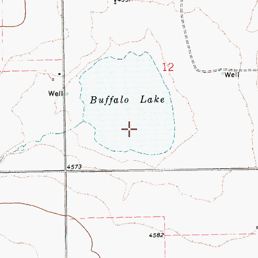 Topographic Map of Buffalo Lake, NM