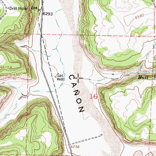 Topographic Map of Bull Canyon, NM