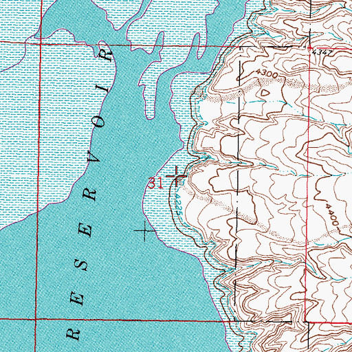 Topographic Map of Burbank Canyon, NM