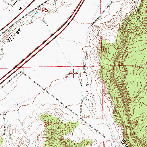 Topographic Map of Burned Out Canyon, NM