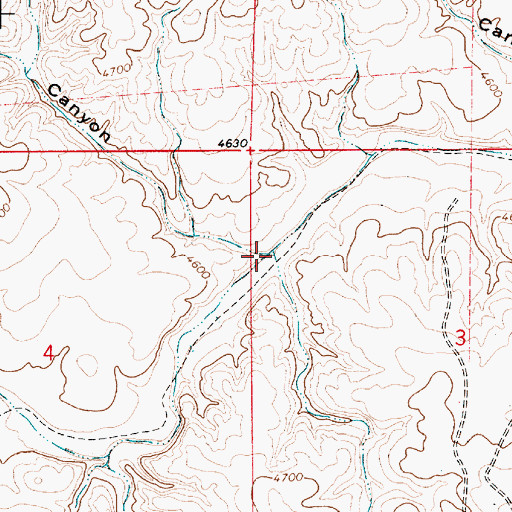 Topographic Map of Burro Canyon, NM