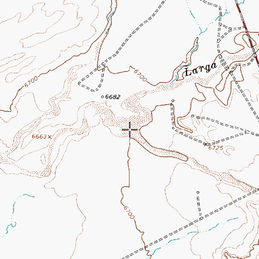 Topographic Map of Burro Canyon, NM