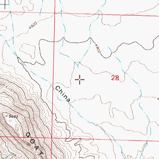 Topographic Map of Butterfield Draw, NM