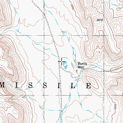 Topographic Map of CCC Tank, NM