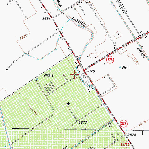 Topographic Map of California Lateral, NM