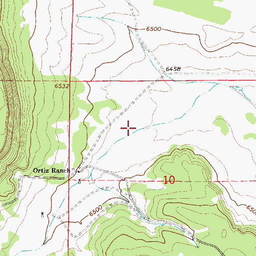 Topographic Map of Canyon Venado, NM