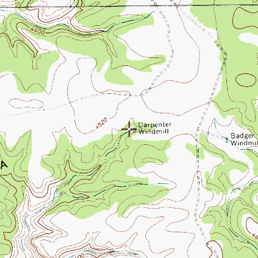 Topographic Map of Carpenter Windmill, NM