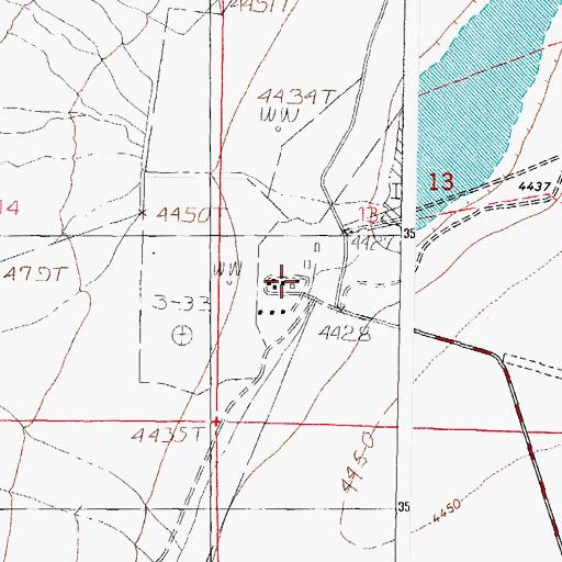 Topographic Map of Corralitos Ranch, NM