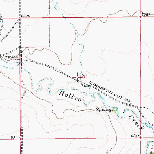 Topographic Map of Cart Canyon, NM