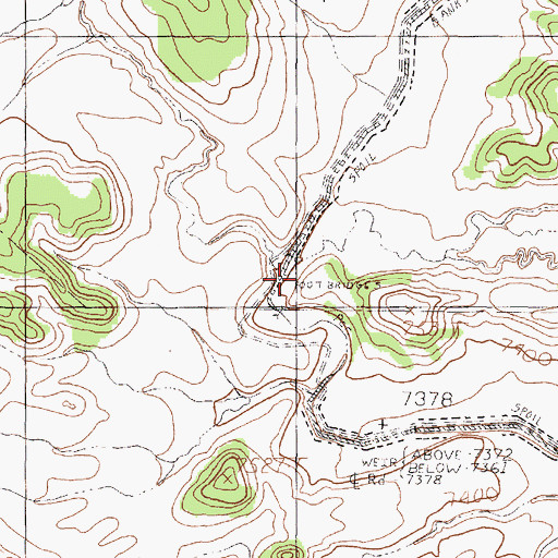Topographic Map of Casa Escondida, NM