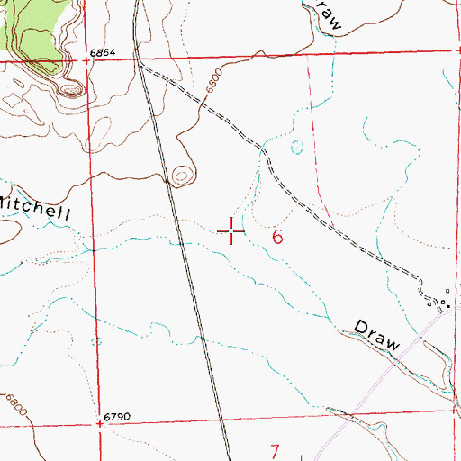 Topographic Map of Casamero Draw, NM