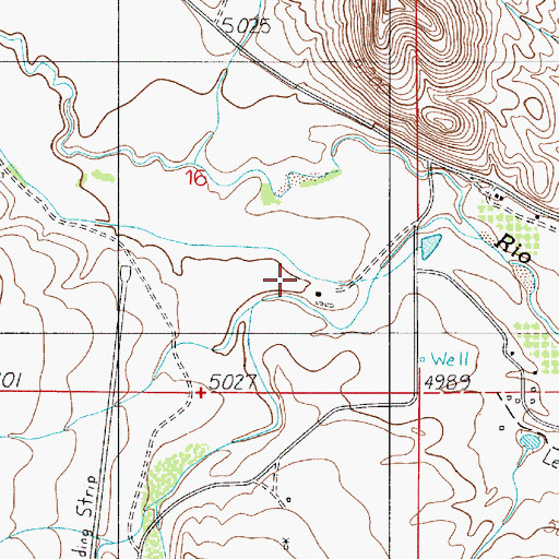 Topographic Map of Casey Canyon, NM