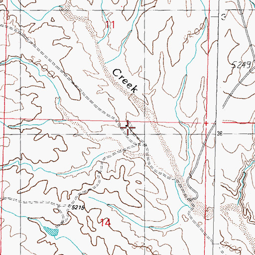Topographic Map of Cathy Ranch, NM