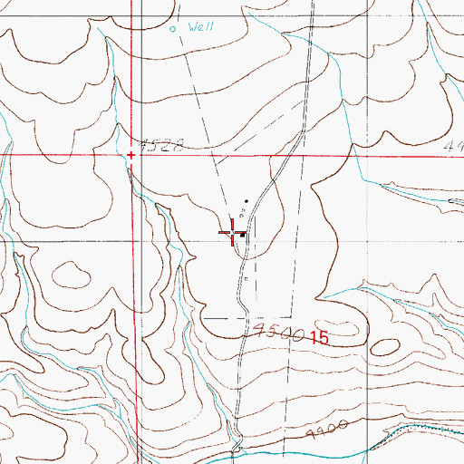 Topographic Map of Cauhape Ranch, NM