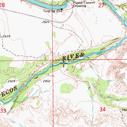 Topographic Map of Cedar Canyon, NM