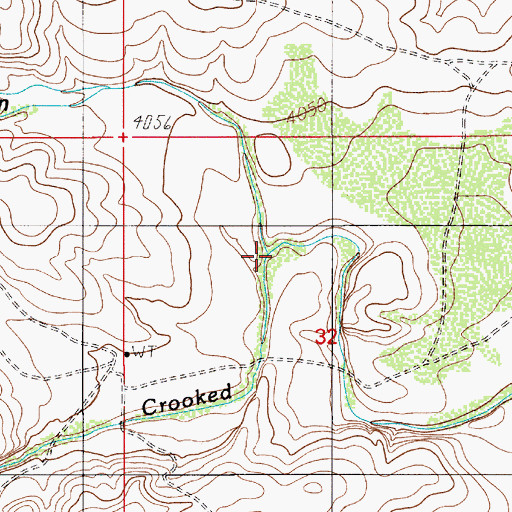 Topographic Map of Cedar Canyon, NM