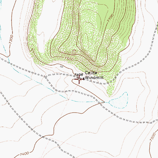 Topographic Map of Cejita Windmill, NM