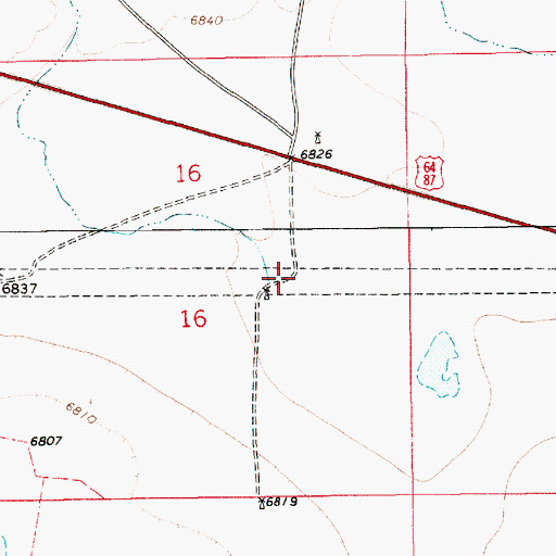 Topographic Map of Chacon Arroyo, NM
