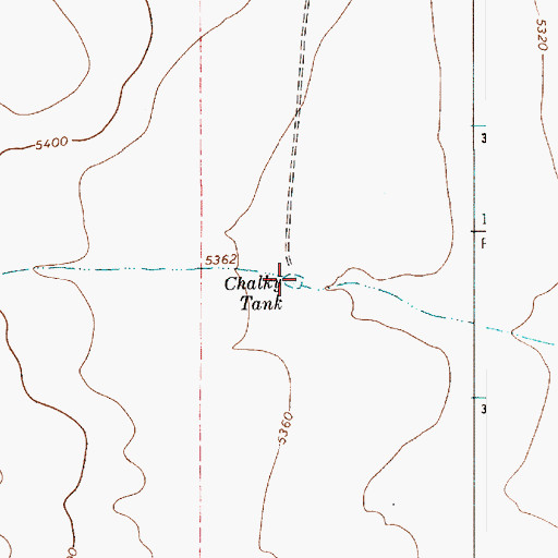 Topographic Map of Chalky Tank, NM
